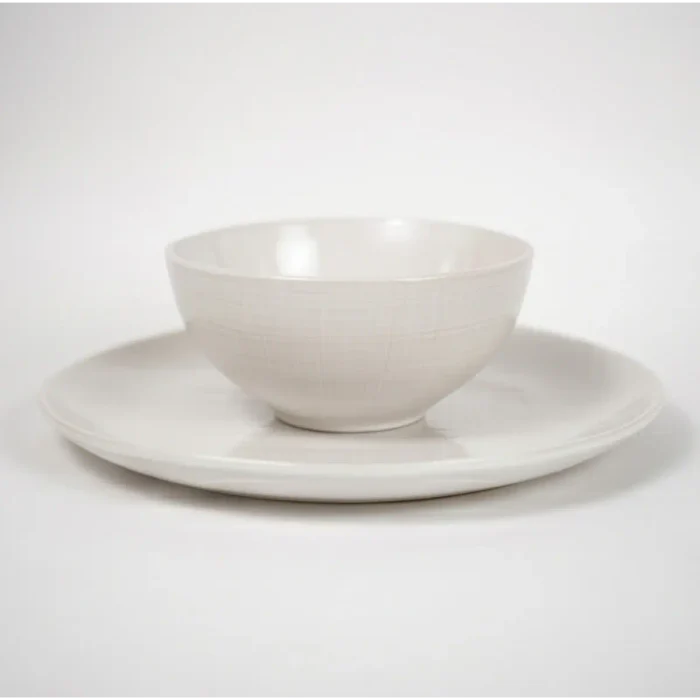 Beige Grid Bowls