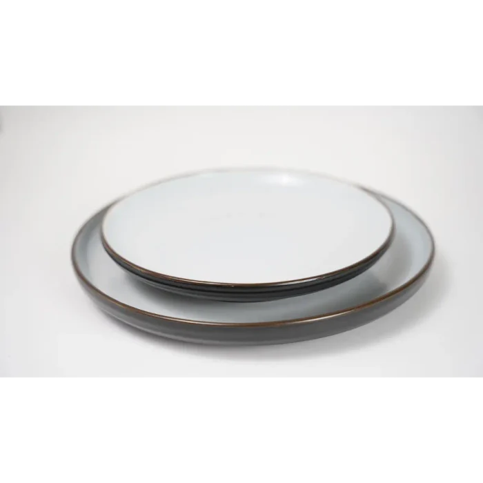 Black and White Dinner Plate
