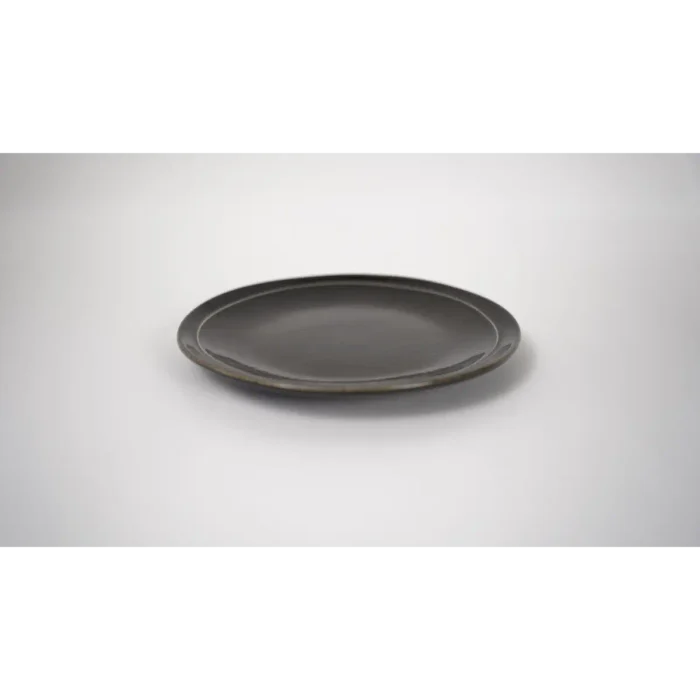 Black Small Plate with One Circle
