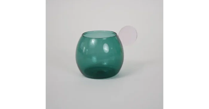 Blue Borosilicate Coffee Cup