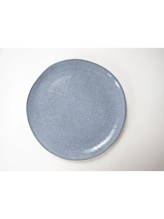 Blue Grid Small Plate