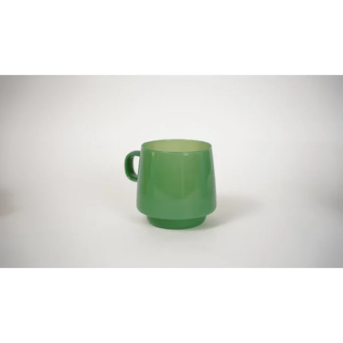 Borosilicate Nescafe Glass Cup (Dark Green)