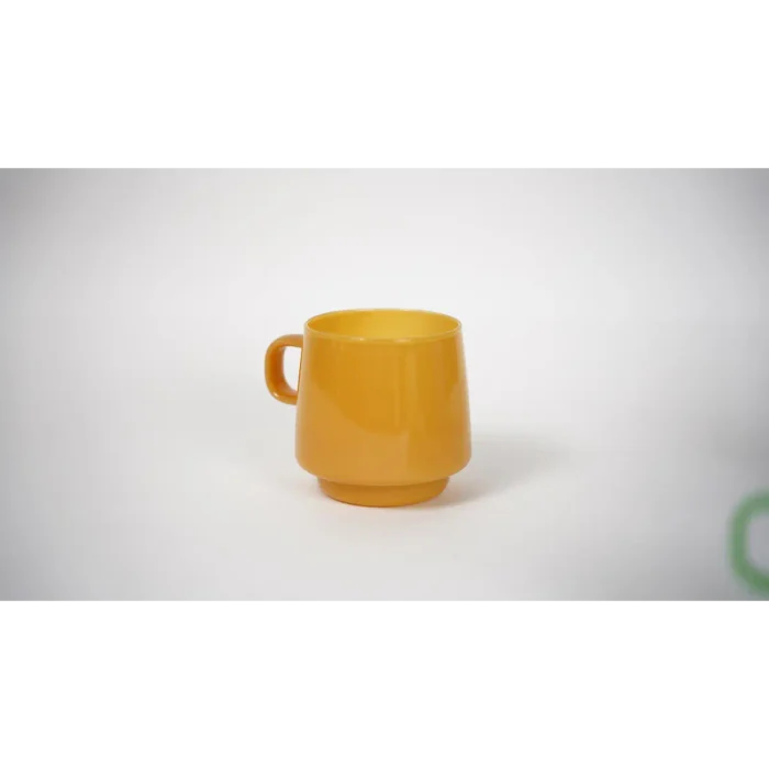 Borosilicate Nescafe Glass Cup (Yellow)