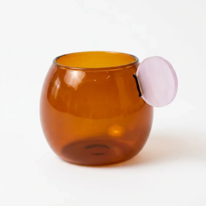 Dark Amber Borosilicate Coffee Cup