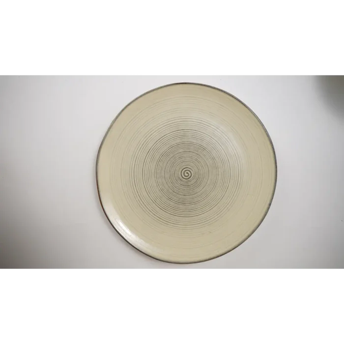 light yellow Spiral Small Plate