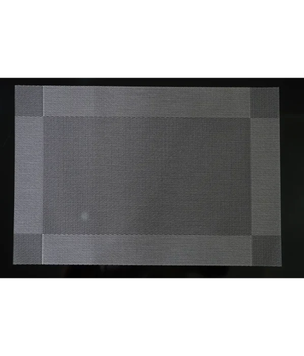 Rectanglar Two-Toned Silver Sous-Plats