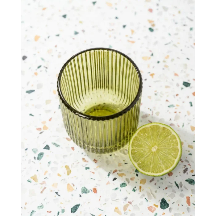 Set of 2 Tumbler Glass Cup (Green)