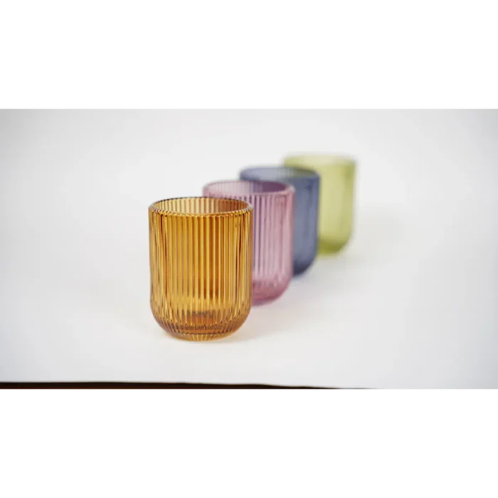 Set of 2 Tumbler Glass Cup (Pink)