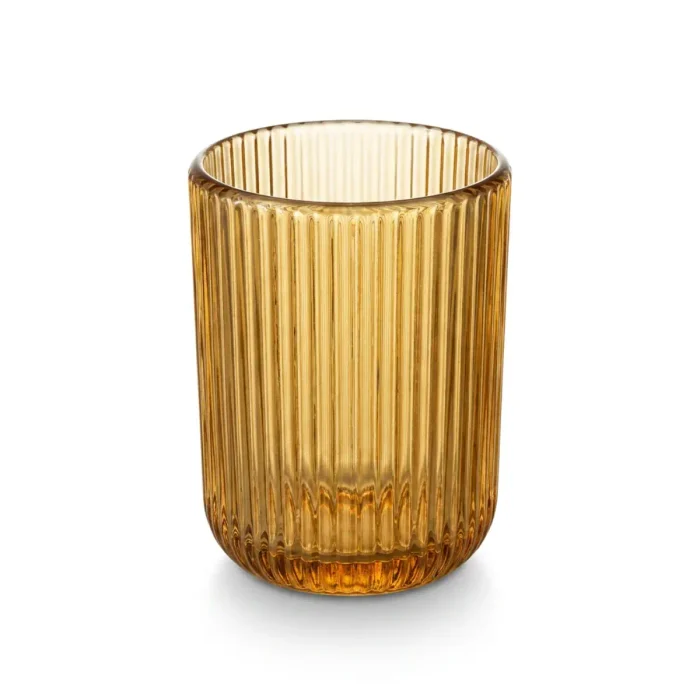 Set of 2 Tumbler Glass Cup (Yellow)