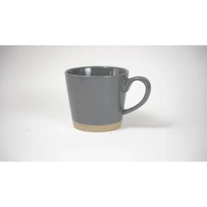 Set of 6 400ml Gray Sand Mugs