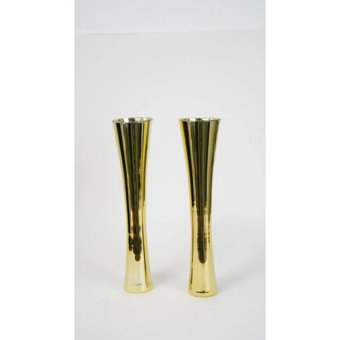 Set of Two: Stemless Champagne Crystal Glass Set (Gold)